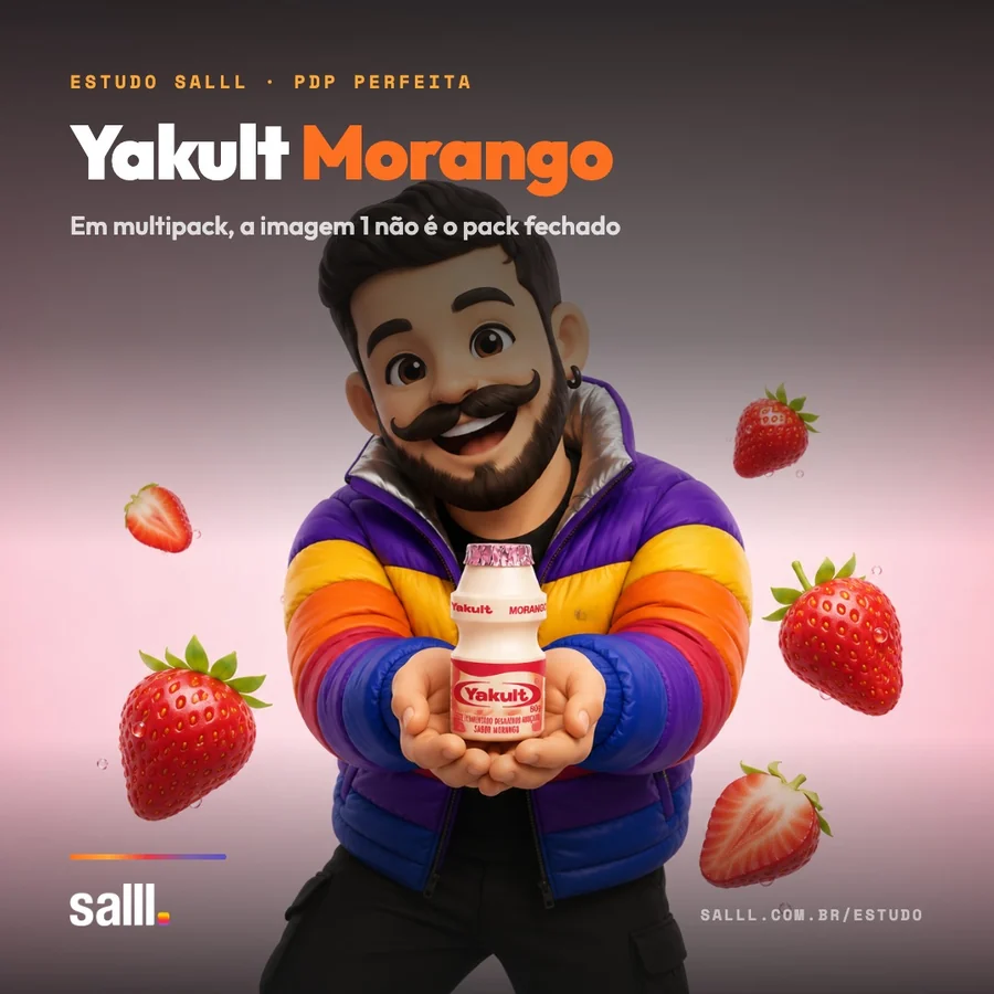 Capa de Yakult Morango
