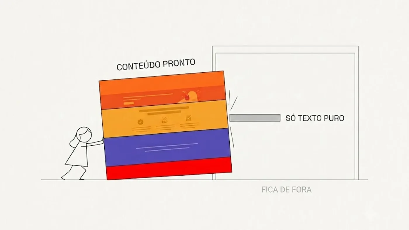 Conteúdo rico produzido pela marca sem slot pra entrar na plataforma do varejo