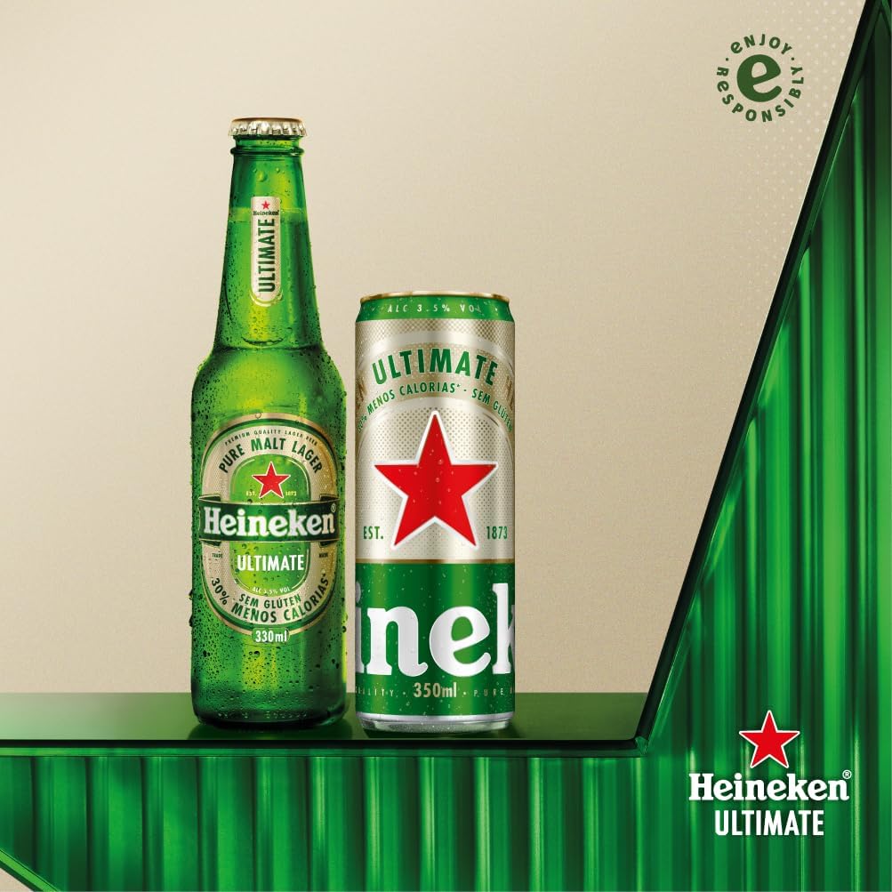 Miniatura 4: garrafa 330 ml e lata 350 ml em cenário verde